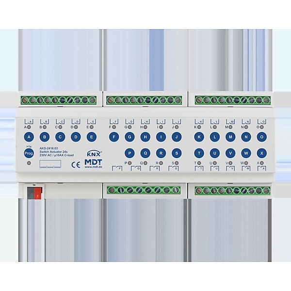 MDT technologies Schaltaktor 24-fach 12TE REG, 16A, 230VAC AKS-2416.03
